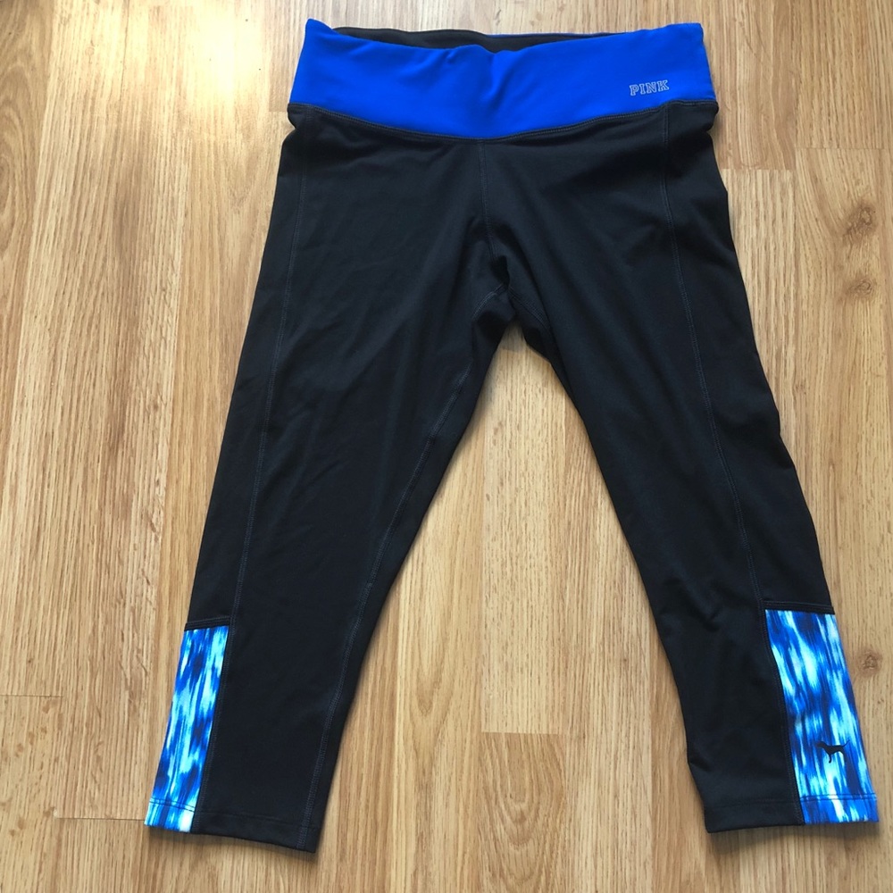 Pink Ultimate Yoga Capri Pant Black Blue Small